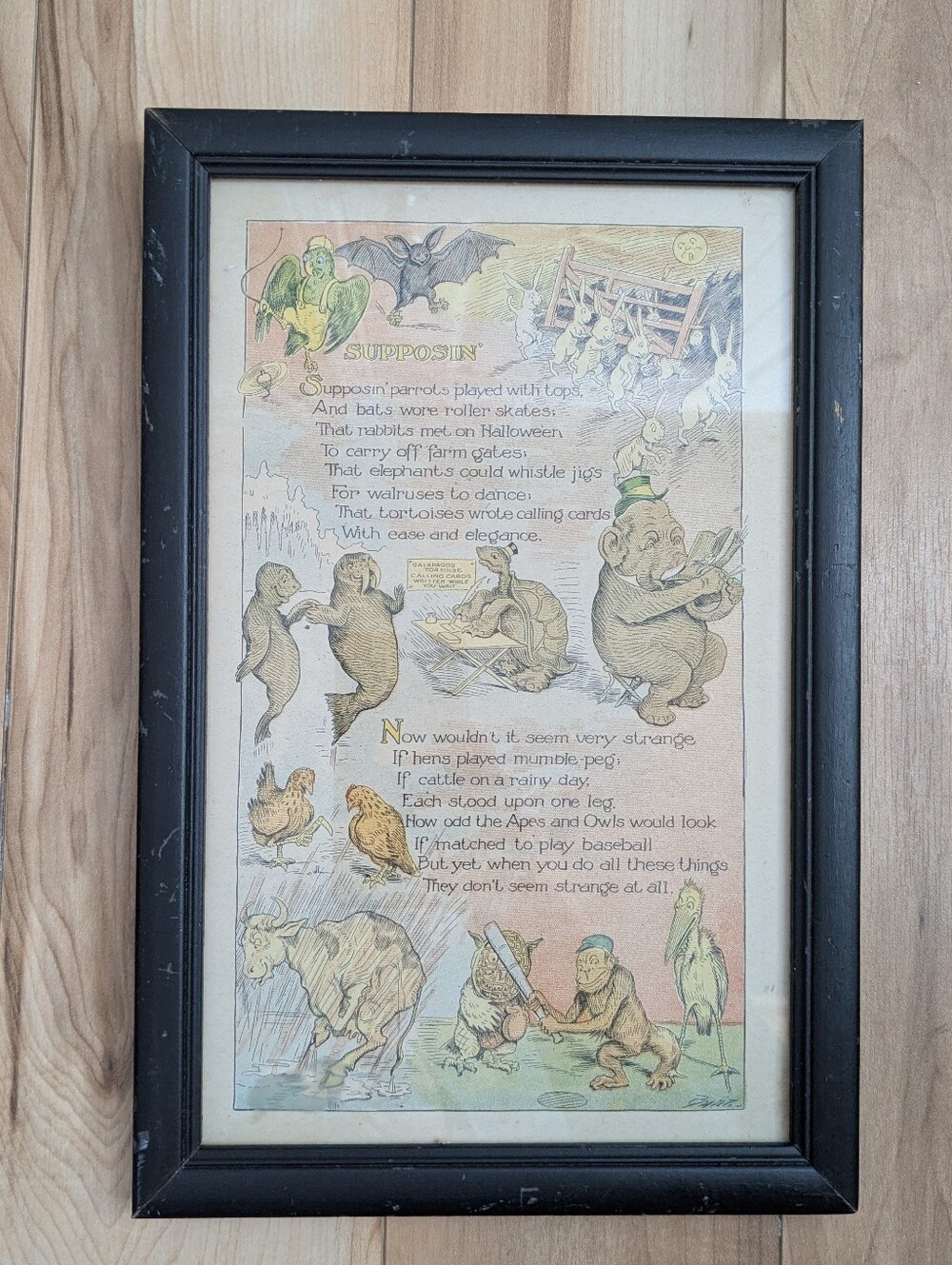 Antique Children's Book Illustration Charles Lewis Bartholomew (Bart) Nursery